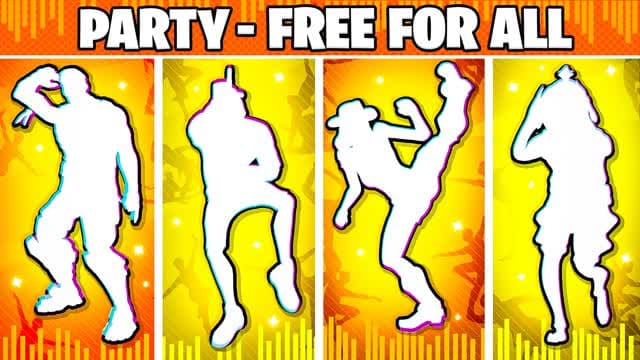 🎶Dance Party - Free For All (FFA) 🎶 — Fortnite Creative map cover art