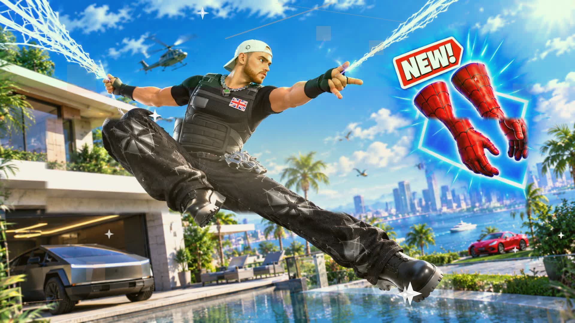 ⭐GUN GAME Rally IN SPIDER CITY NEW😎 — Fortnite Creative map
