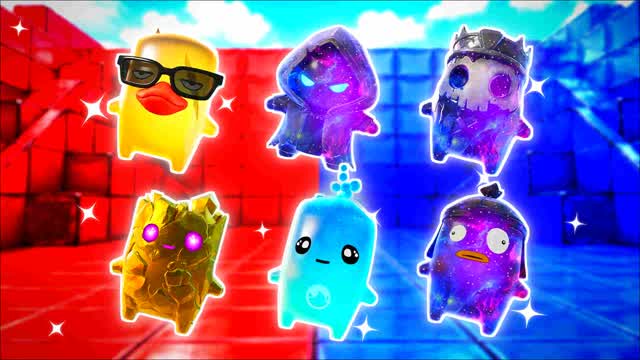 BLUE VS RED GLASS PULSE 🔵🔴 — Fortnite Creative map cover art