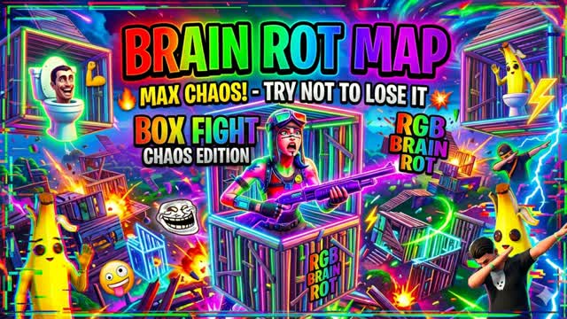BRAINROT — Fortnite Creative map cover art