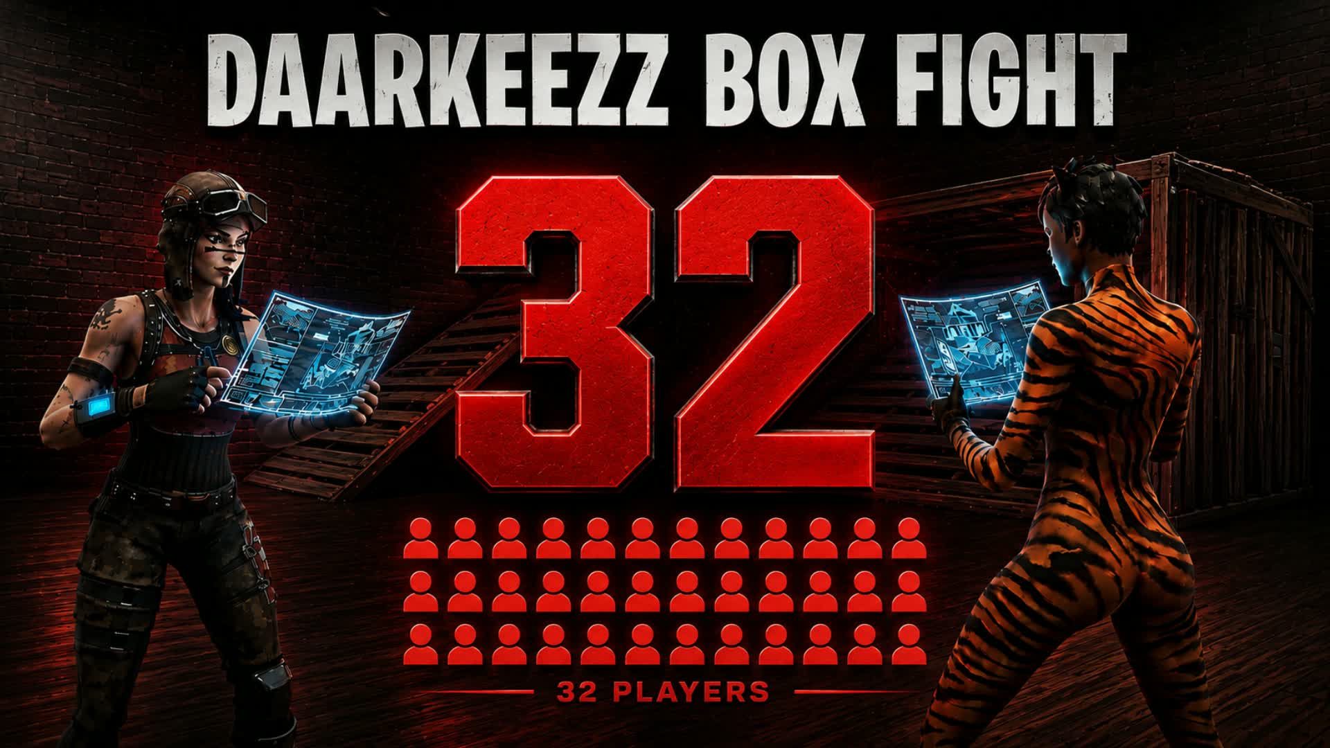 DAARKEEZZ BOX FIGHT 32 PLAYERS — Fortnite Creative map