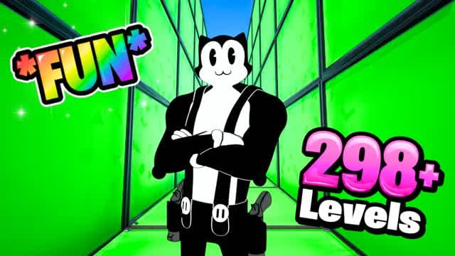 ✨FUN×FUN✨PARKOUR 298+ — Fortnite Creative map