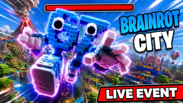 BOSS CITY - BRAINROT FIGHT ⭐ — Fortnite Creative map cover art