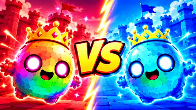 Red vs Blue Epic 🚀 Showdown 🌈  Funny — Fortnite Creative map cover art
