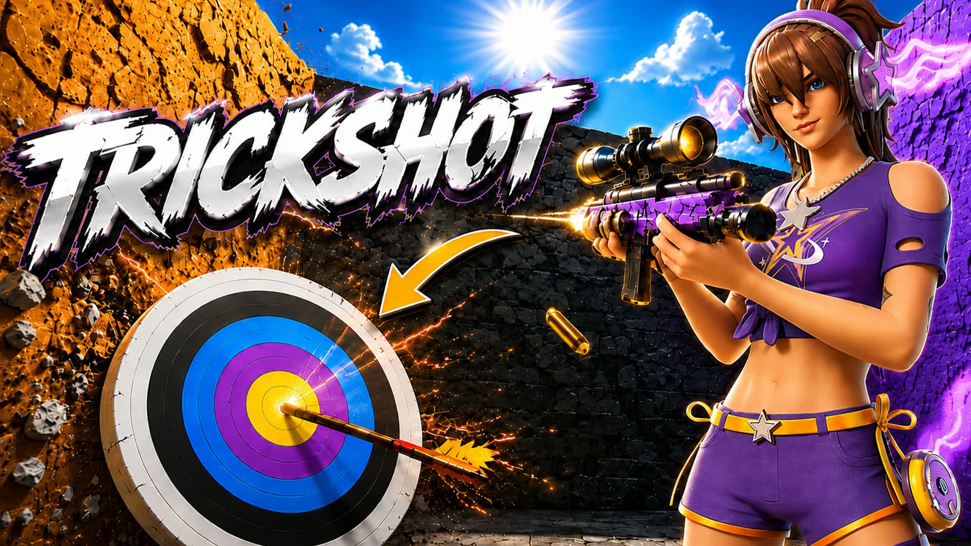 TRICKSHOT PARKOUR Jump 🏆 — Fortnite Creative map