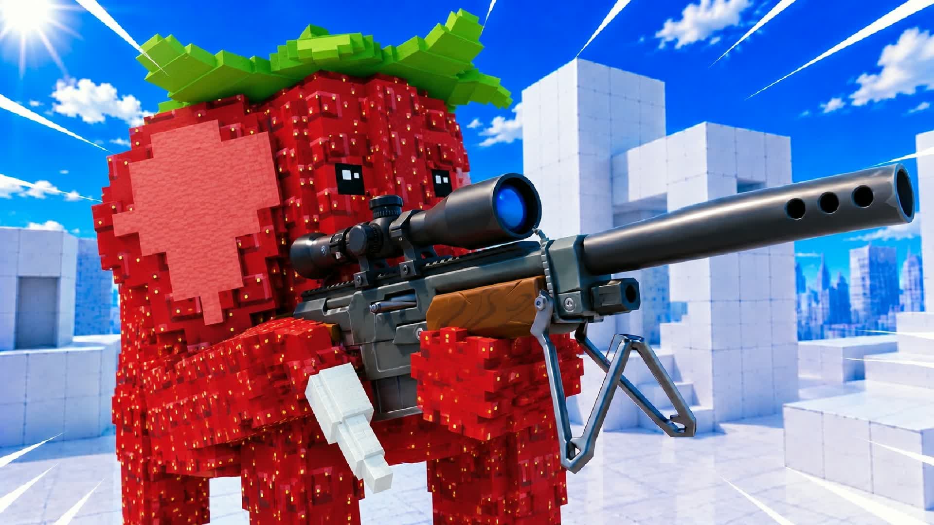 STRABERRY ESCAPE DEATHRUN OBBY! RVB — Fortnite Creative map