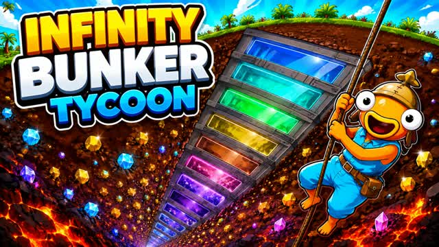 Infinity Bunker Tycoon — Fortnite Creative map cover art