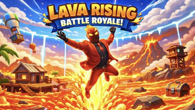 Floor Is Lava Zone Wars by ARM321000 — Fortnite Creative map cover art