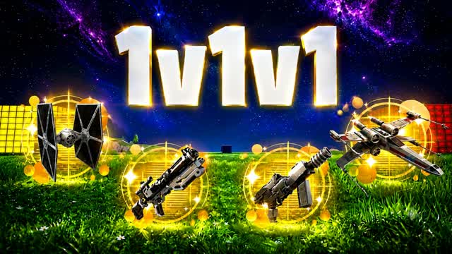 STAR WARS 1V1V1 RED VS YELLOW 🔴🌕 — Fortnite Creative map cover art