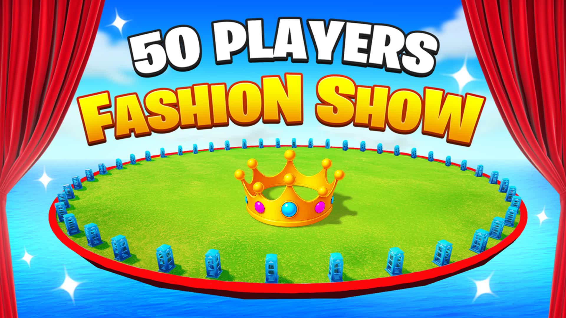 ⭐FASHION SHOW 50 PLAYERS🎭 — Fortnite Creative map