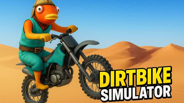 Wasteland Dirt Bike Simulator — Fortnite Creative map cover art