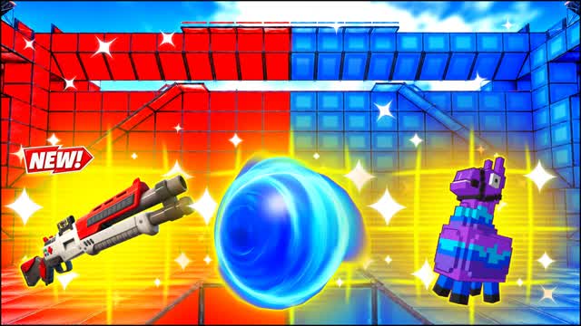 RED VS BLUE OUTER FOCUS 🔴🔵 — Fortnite Creative map cover art