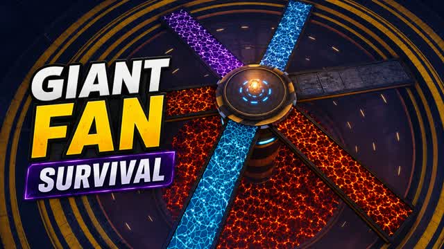 GIANT FAN SURVIVAL — Fortnite Creative map cover art