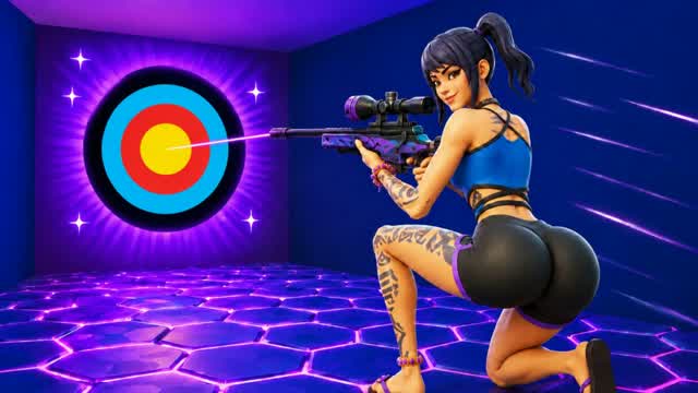 🌌 AURORA ECLIPSE TRICKSHOT PARKOUR 🌌 — Fortnite Creative map