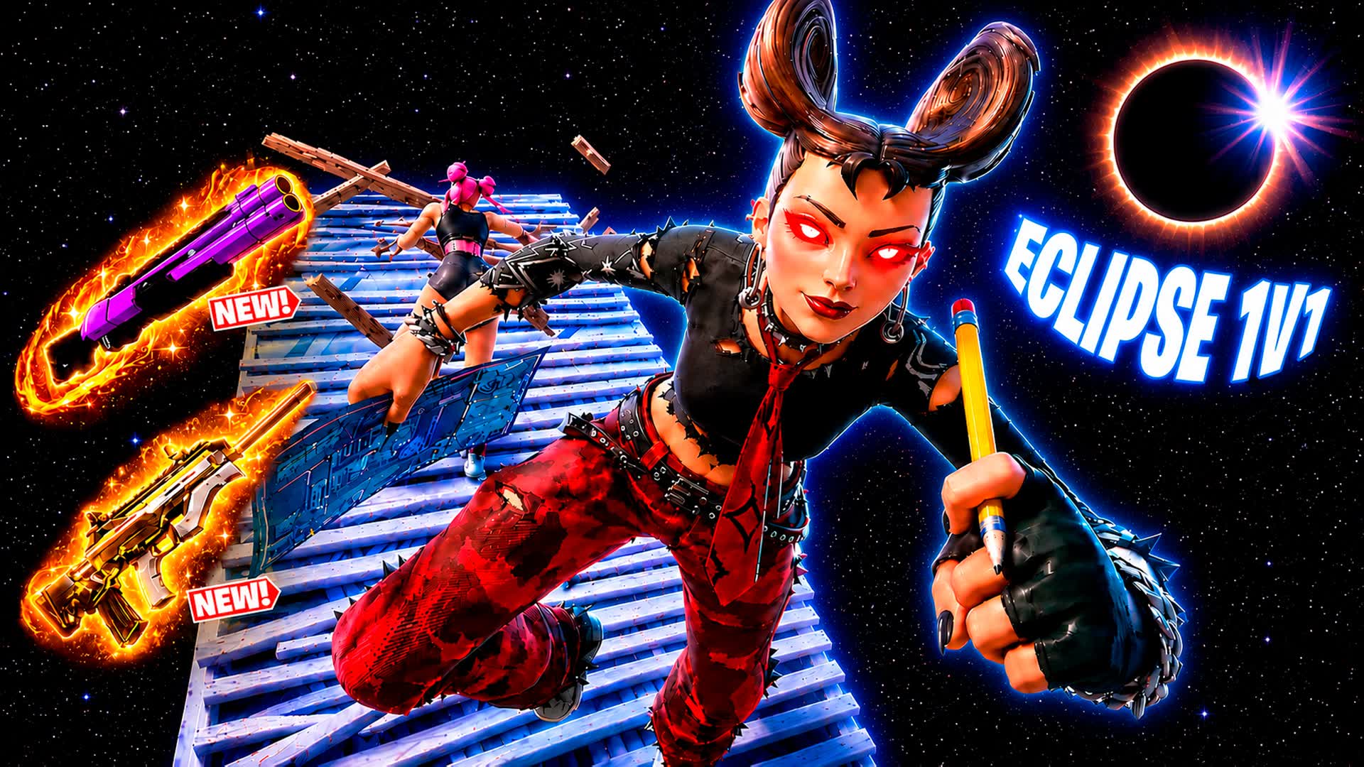 1V1 ECLIPSE BUILD FIGHT! — Fortnite Creative map