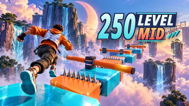 CORAL CIRCUIT · 250 LEVEL DEATHRUN — Fortnite Creative map
