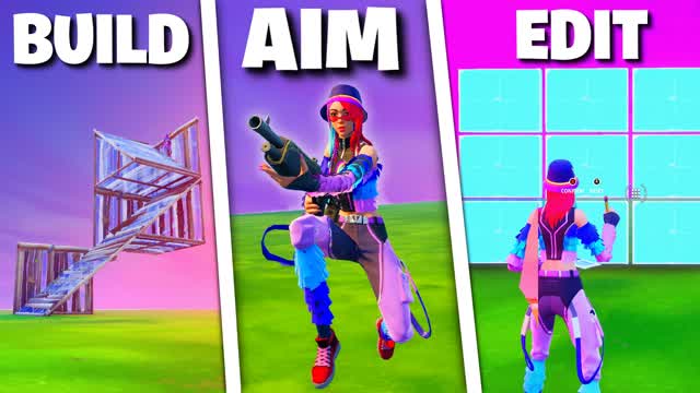 Aim, Edit and Build Warm-Up Course! — Fortnite Creative map