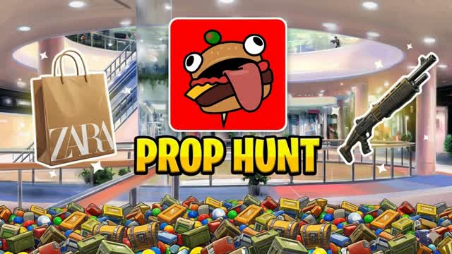 Prop hunt Shopping centre 🍔 — Fortnite Creative map