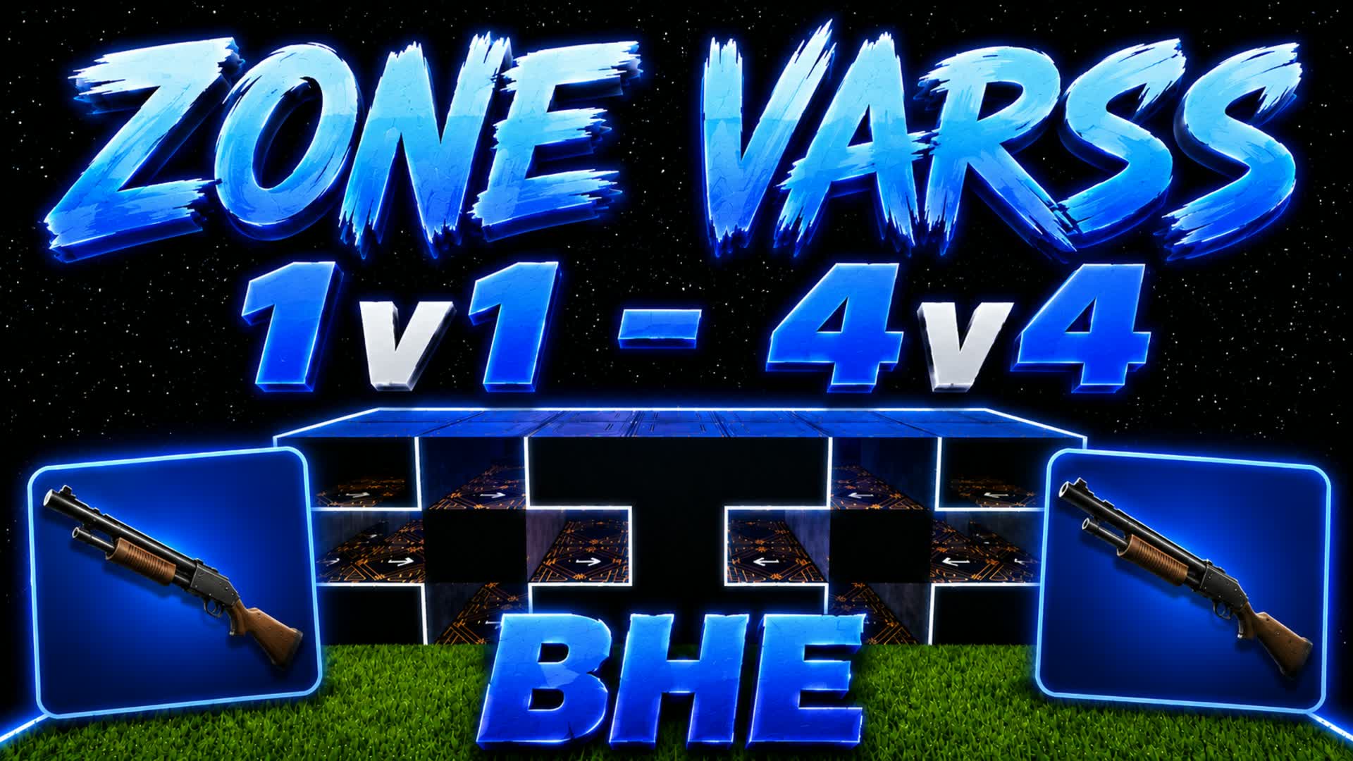 ZONE WARS (1V1 TO 4V4) — Fortnite Creative map