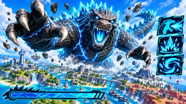 GODZILLA CITY KAIJU BATTLE — Fortnite Creative map cover art