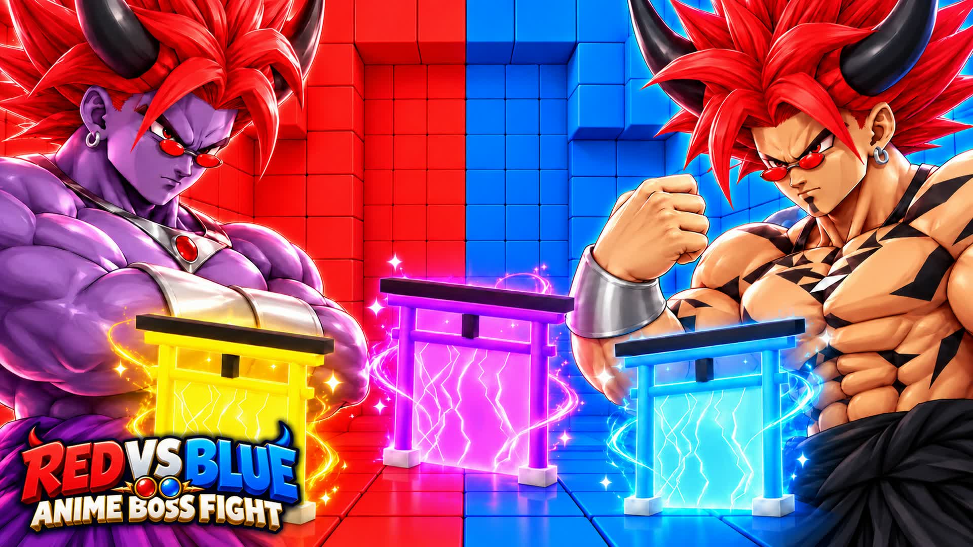 RED VS BLUE🔴RVB🔵ANIME BOSS FIGHT — Fortnite Creative map