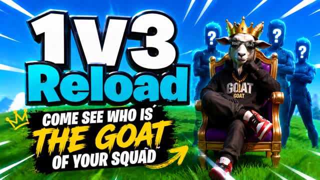 RELOAD 1V3 - NEW COMBAT — Fortnite Creative map cover art