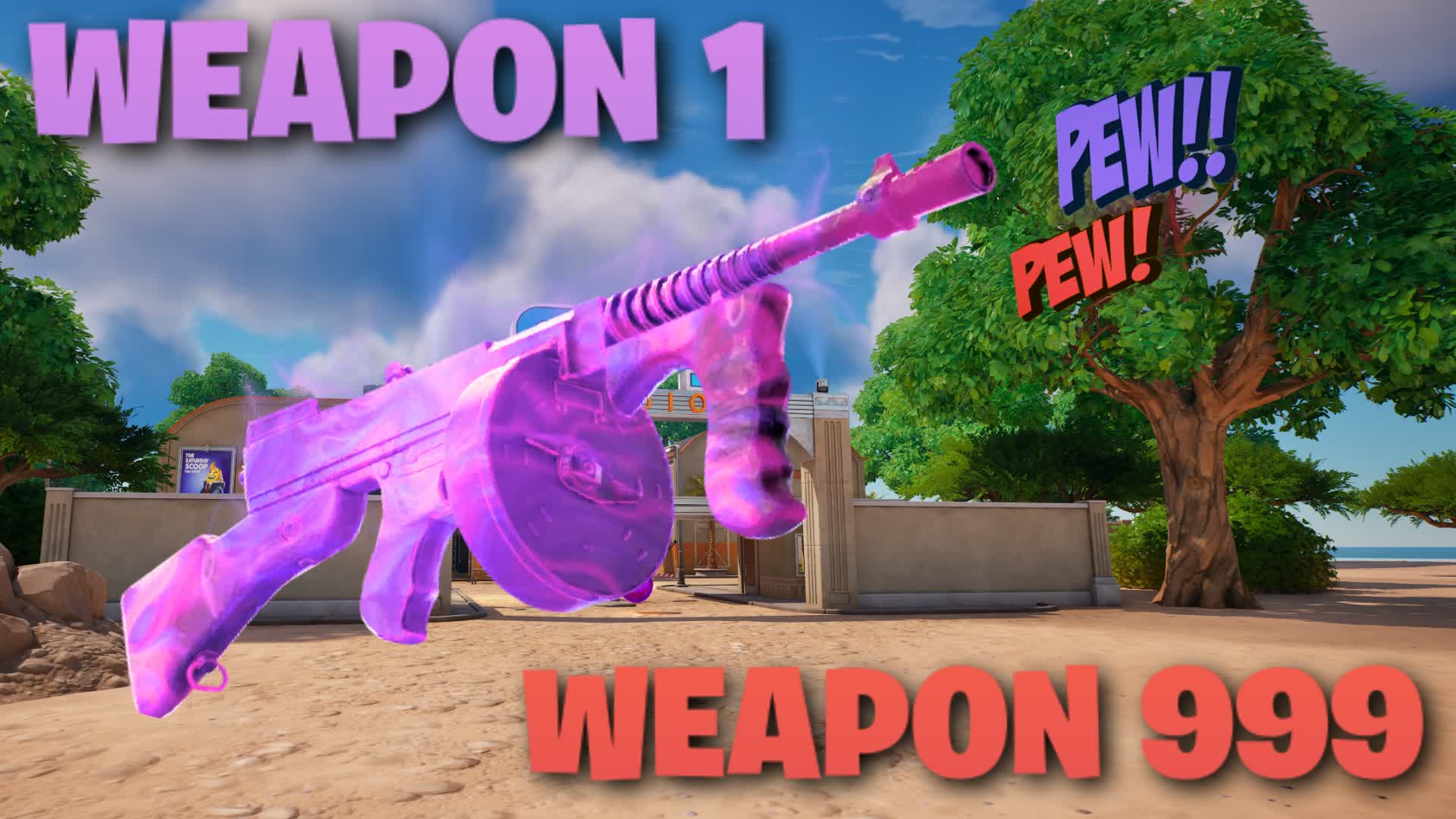😎 GUN GAME 🔫 DESERT ONE SHOT — Fortnite Creative map