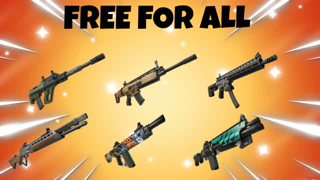 FREE FOR ALL — Fortnite Creative map cover art
