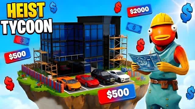 HEIST TYCOON — Fortnite Creative map cover art