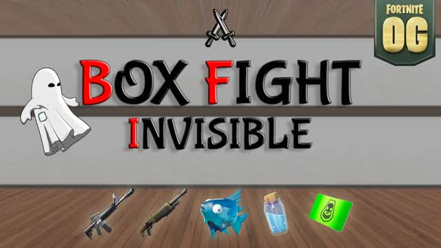 👻 INVISIBLE BOX FIGHT 📦 — Fortnite Creative map cover art