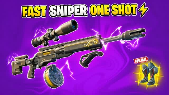 FAST SNIPER ONE SHOT⚡ — Fortnite Creative map