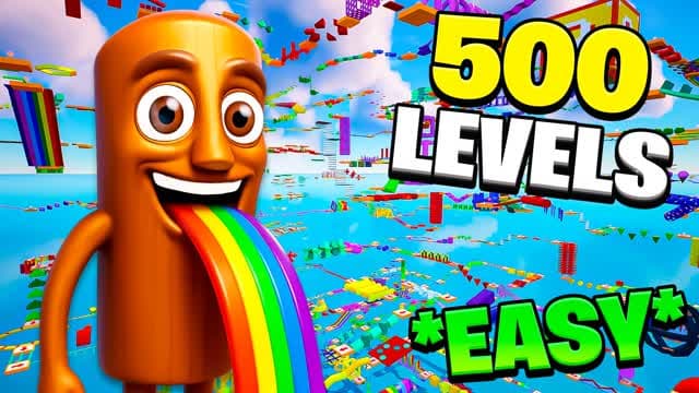 500 LEVEL EASY OBBY ⭐ — Fortnite Creative map cover art