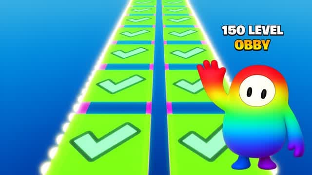 ⭐ MEME FALL GUYS 150+ OBBY PARKOUR — Fortnite Creative map cover art