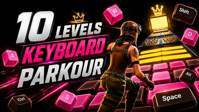 (6986) 🔥UNREAL KEYBOARD PARKOUR 🔥 — Fortnite Creative map