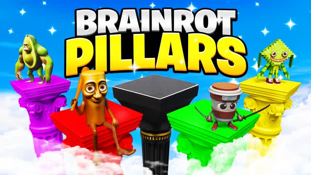 BRAINROT PILLARS — Fortnite Creative map cover art