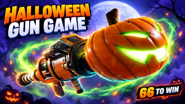🔫 1 TO 66: HALLOWEEN GUN GAME 🕷️ — Fortnite Creative map