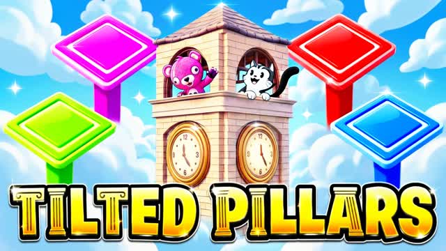TILTED PILLARS — Fortnite Creative map