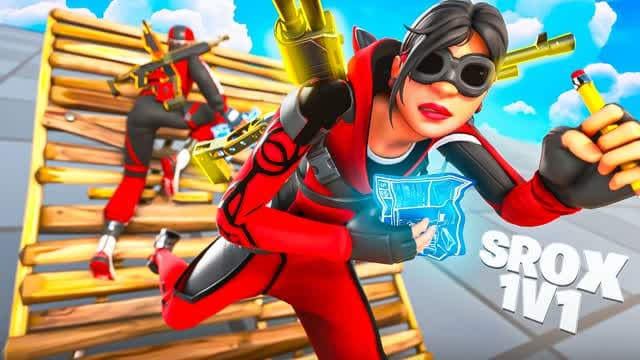 SROX 1V1 BUILD FIGHTS (200 PUMPS) — Fortnite Creative map cover art