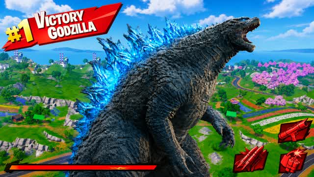 GODZILLA SUPER BOSS FIGHT EVENT🦖 — Fortnite Creative map