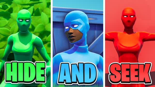 ULTIMATE HIDE AND SEEK (10+ locations) — Fortnite Creative map cover art