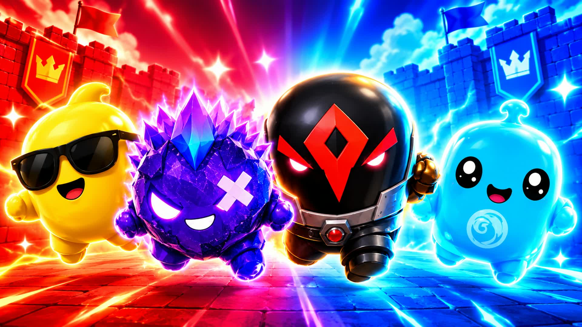 🚀 Super Red vs Blue ⭐ Arena — Fortnite Creative map
