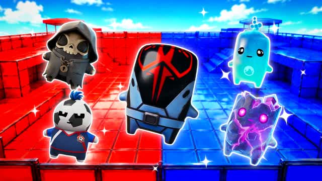 BLUE VS RED SHOCK TACTIC 🔵🔴 — Fortnite Creative map cover art
