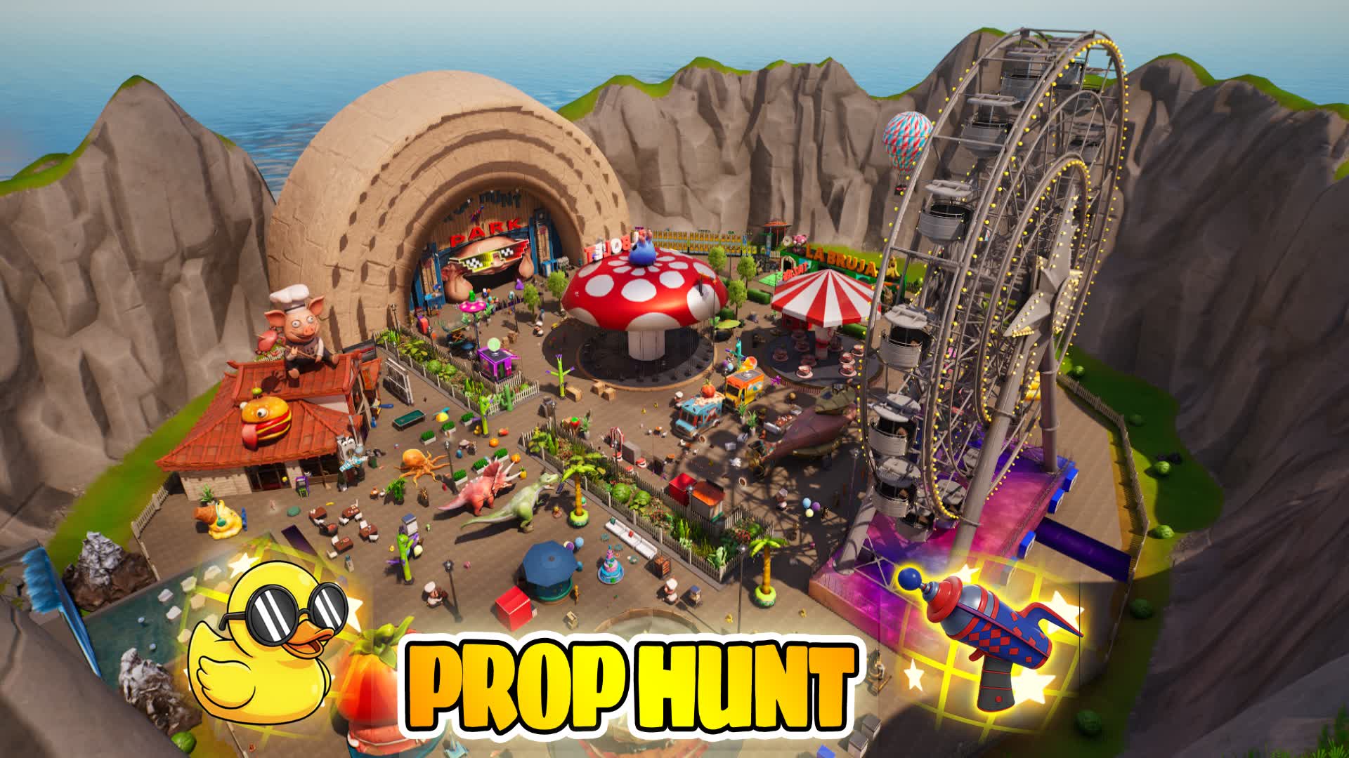 ESCONDITE IN THE PARK PROP HUNT — Fortnite Creative map