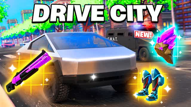 🌄DRIVE CITY ZOMBIES — Fortnite Creative map