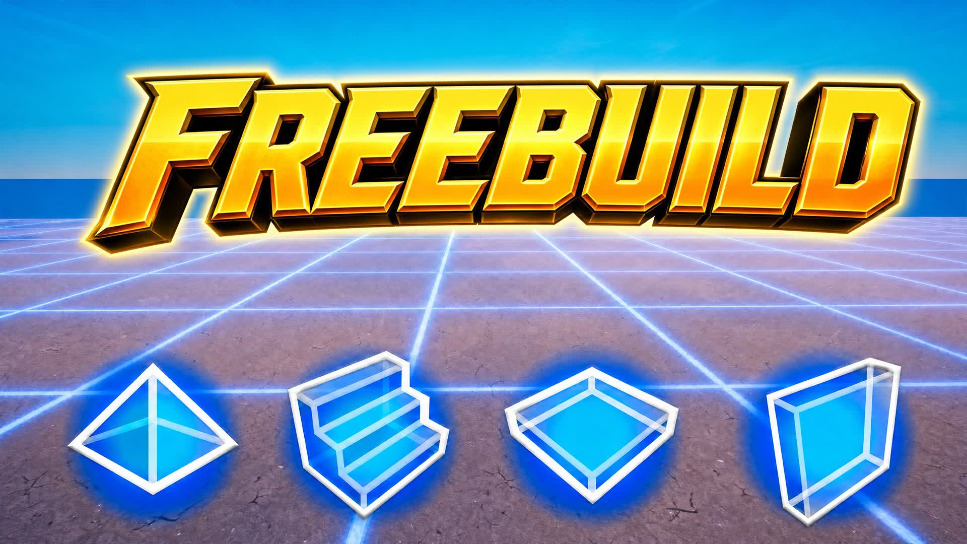 🔥 FREE BUILD 1v1v1v1 — Fortnite Creative map