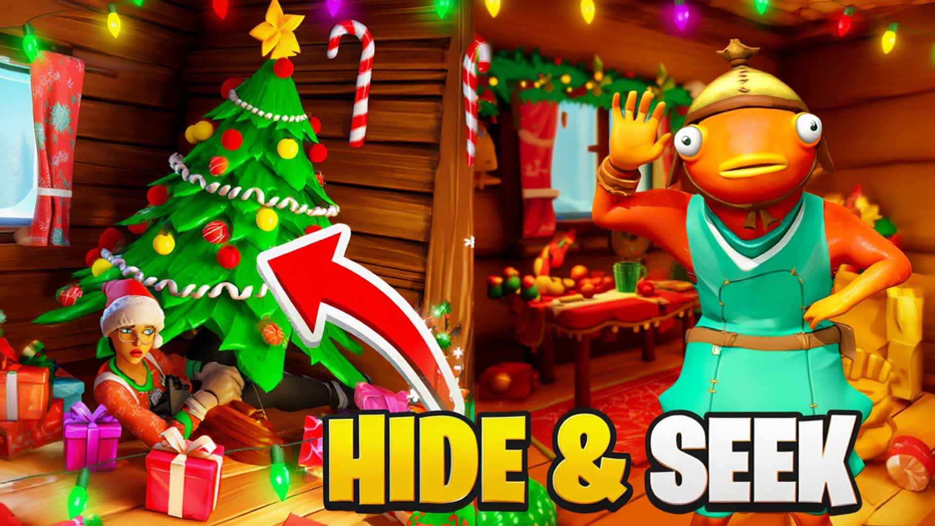 CHRISTMAS HIDE AND SEEK🎄FALL GUYS — Fortnite Creative map