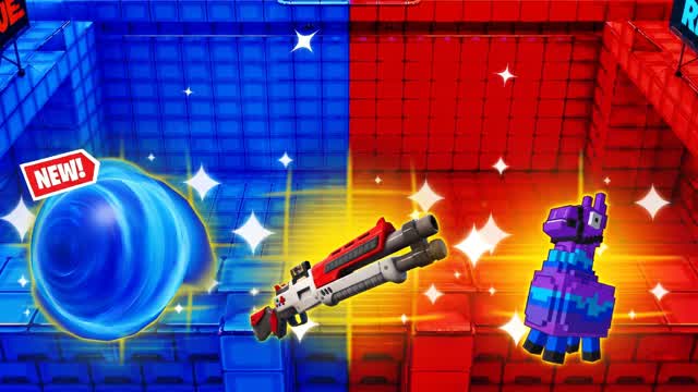 🔴🔵 RED VS BLUE RUSH WARS — Fortnite Creative map