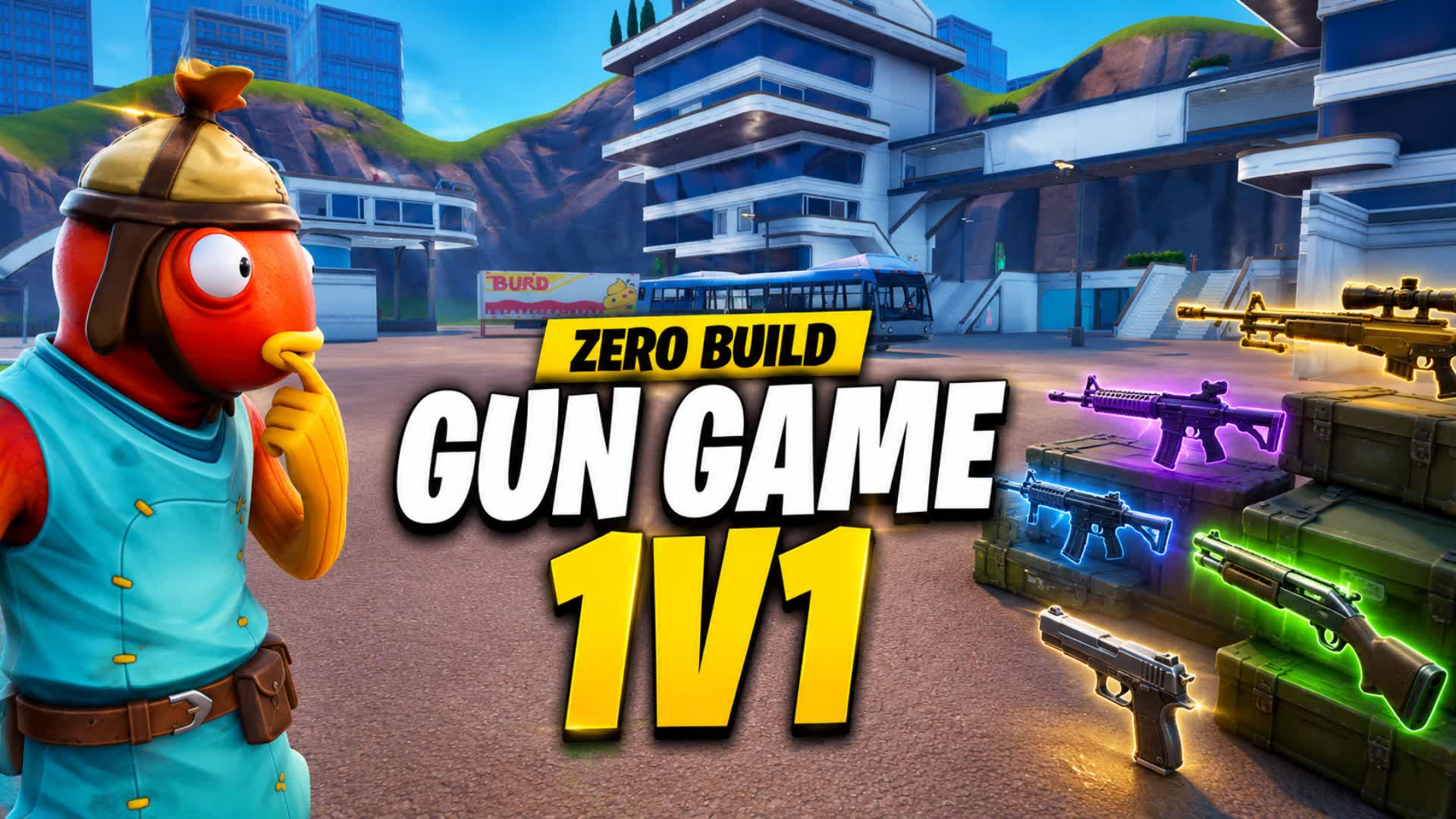 1V1 GUN GAME [ZERO BUILD] — Fortnite Creative map