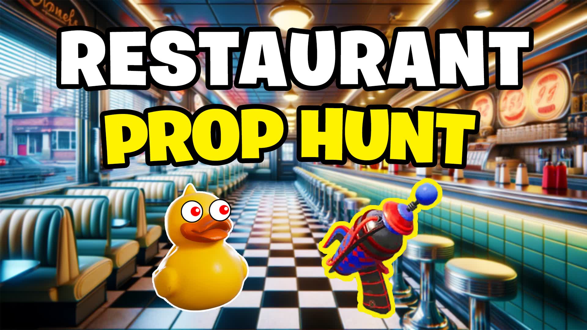 RESTAURANT PROP HUNT🍔 — Fortnite Creative map