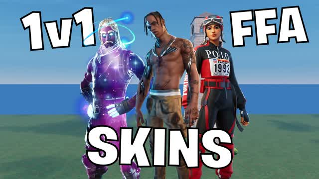 500 SKINS FREE BUILD 500+ TILTED — Fortnite Creative map